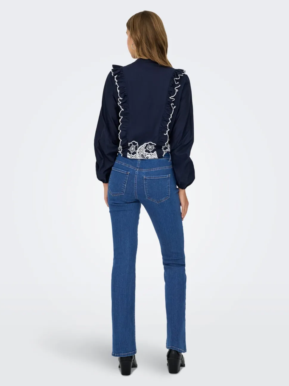 JDYKAREN Taille moyenne Flared Fit Jeans