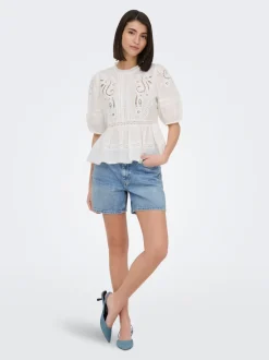 JDYLARISA Taille haute Baggy Fit Short