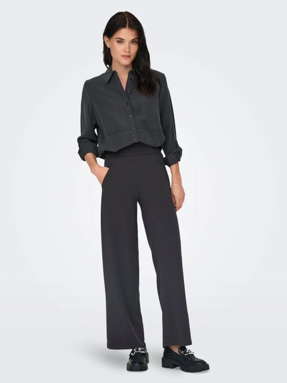 JDYLOUISVILLE Wide Leg Fit Pantalon à jambe large