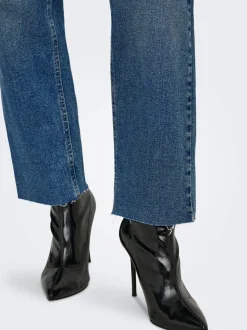 JDYLULLU Taille haute Straight Fit Longueur cheville Jeans