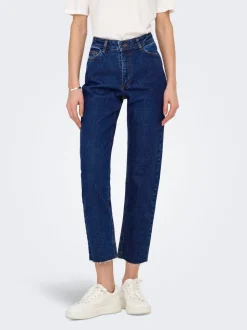 JDYLULLU Taille haute Straight Fit Longueur cheville Jeans