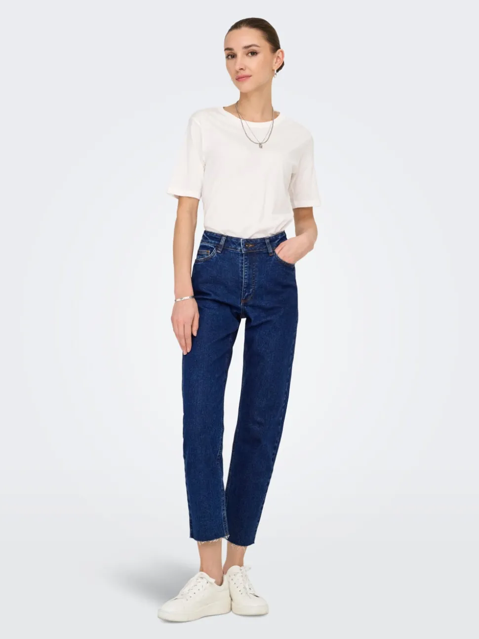 JDYLULLU Taille haute Straight Fit Longueur cheville Jeans