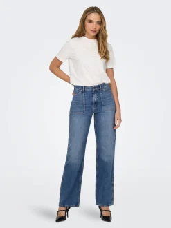 JDYMAYA Taille haute Wide Leg Fit Jeans