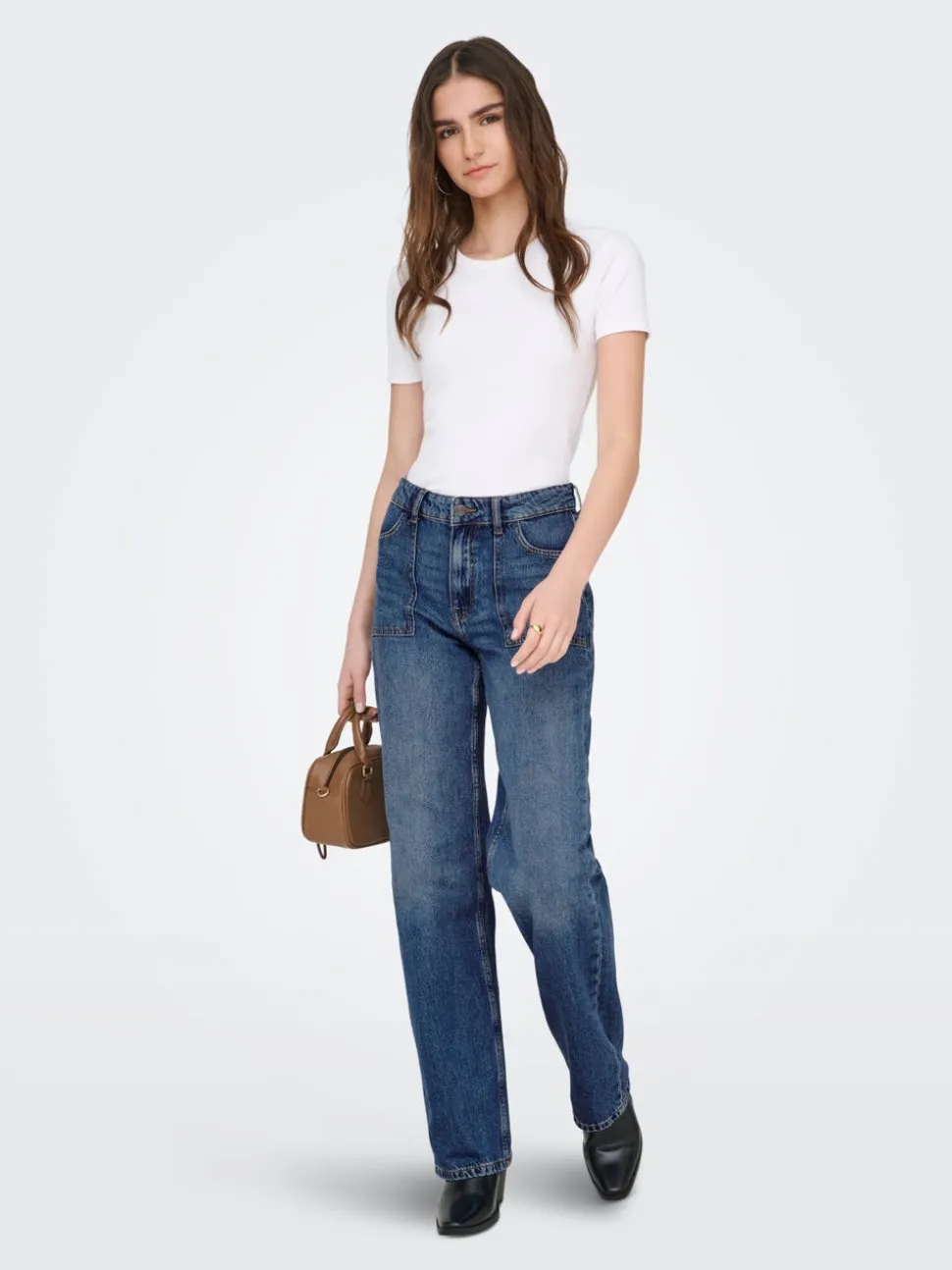 JDYMAYA Taille haute Wide Leg Fit Jeans