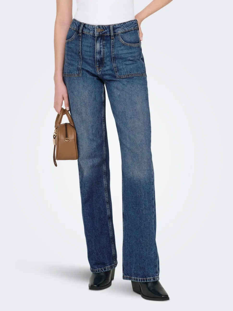 JDYMAYA Taille haute Wide Leg Fit Jeans