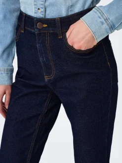 JDYMOON Taille haute Bootcut Fit Jeans