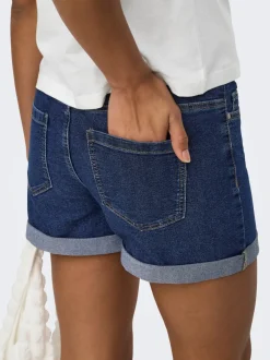JDYMOON Taille moyenne Regular Fit Short en denim