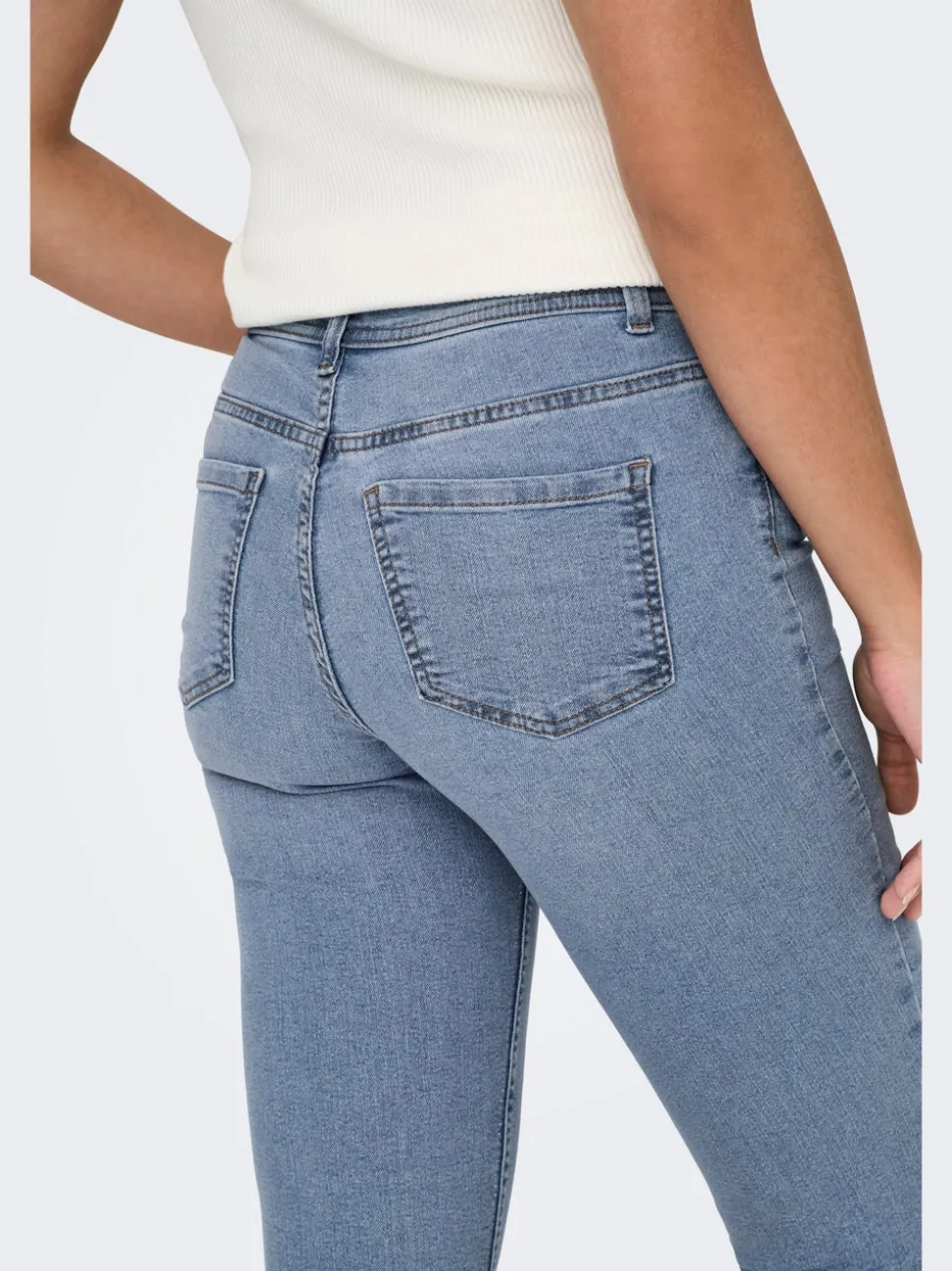 JDYMOON Taille moyenne Skinny Fit capri Jeans