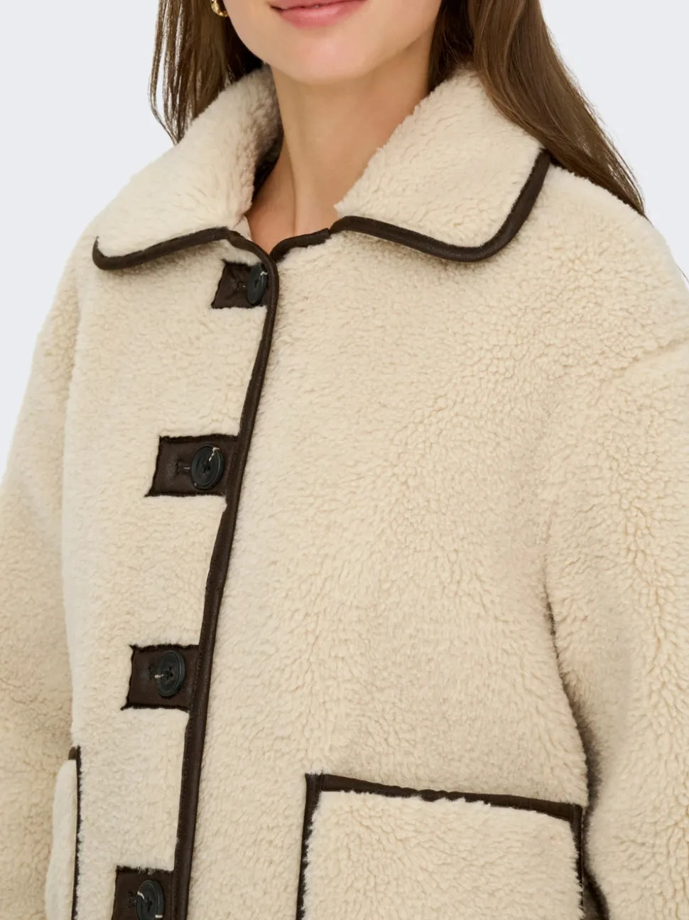JDYNOELLA Manteau en peluche