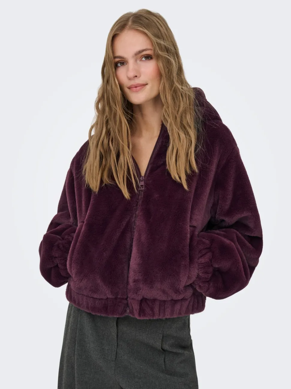 JDYOLA Veste en fourrure synthétique