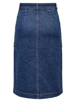 JDYOLIVIA Jean Jupe en denim Jupe longue