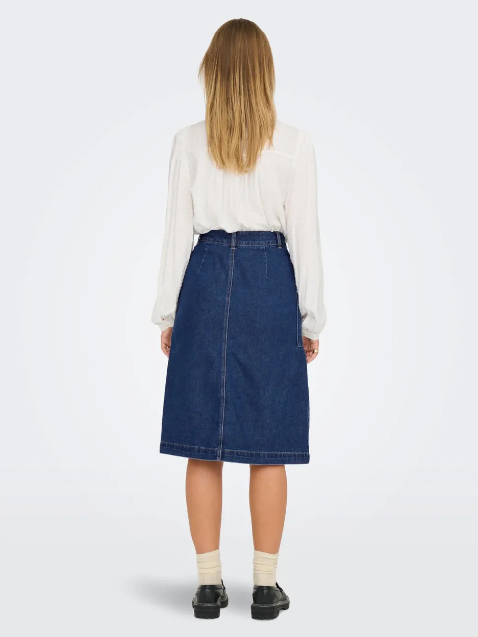 JDYOLIVIA Jean Jupe en denim Jupe longue