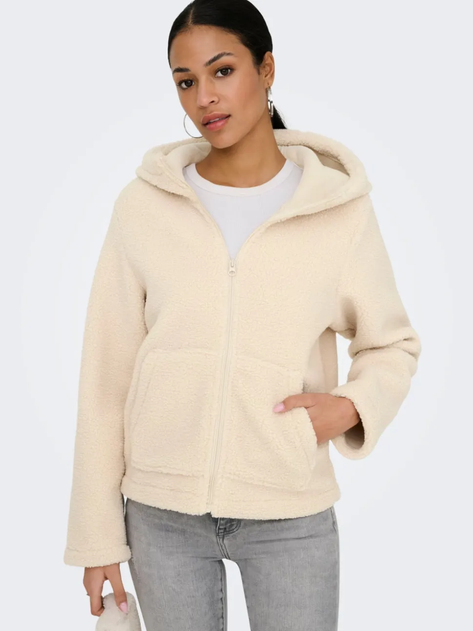 JDYREBA Manteau en peluche