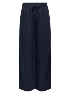 JDYSAY Loose Fit Lin Pantalon à jambe large
