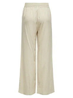 JDYSAY Loose Fit Lin Pantalon à jambe large