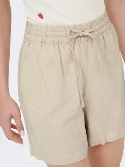 JDYSAY Taille haute Regular Fit Lin Short