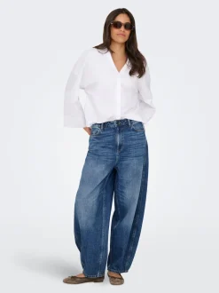 JDYSUSIE Taille moyenne Coupe barrel Jeans