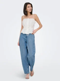 JDYSUSIE Taille moyenne Coupe barrel Jeans