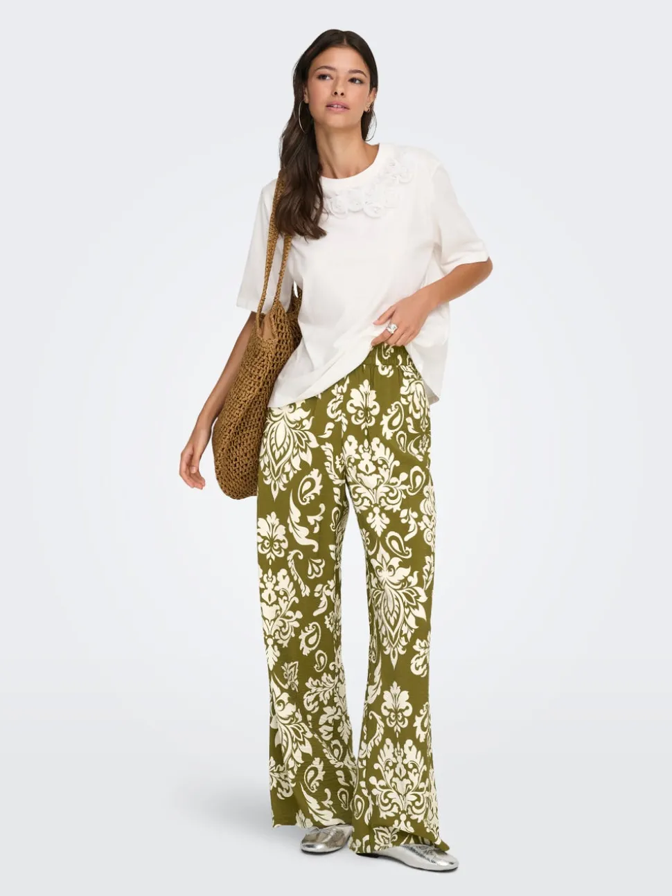 JDYTAMI Wide Leg Fit Pantalon à jambe large