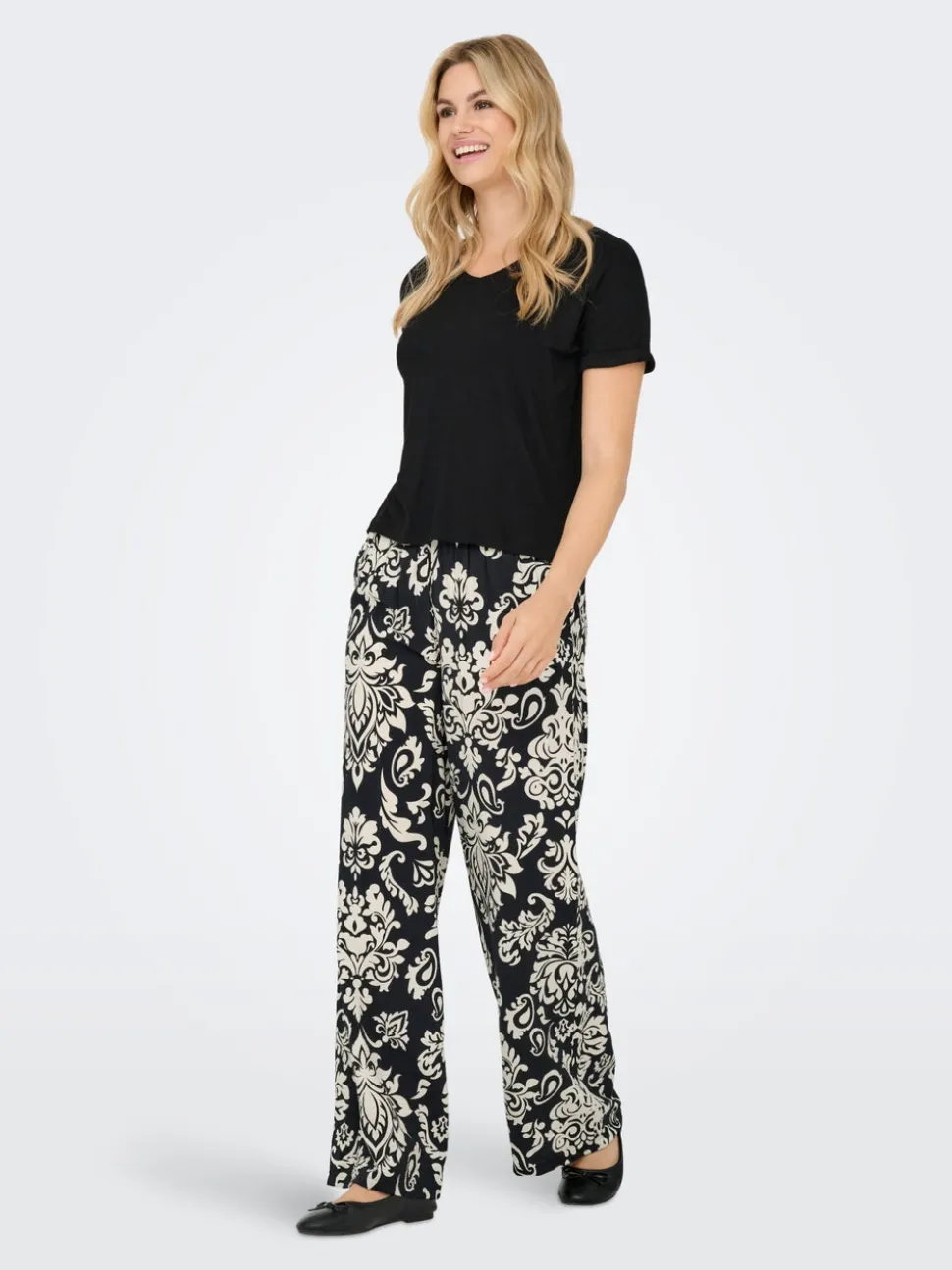 JDYTAMI Wide Leg Fit Pantalon à jambe large