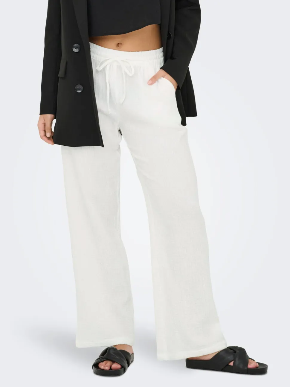 JDYTHEIS Wide Leg Fit Pantalon à jambe large