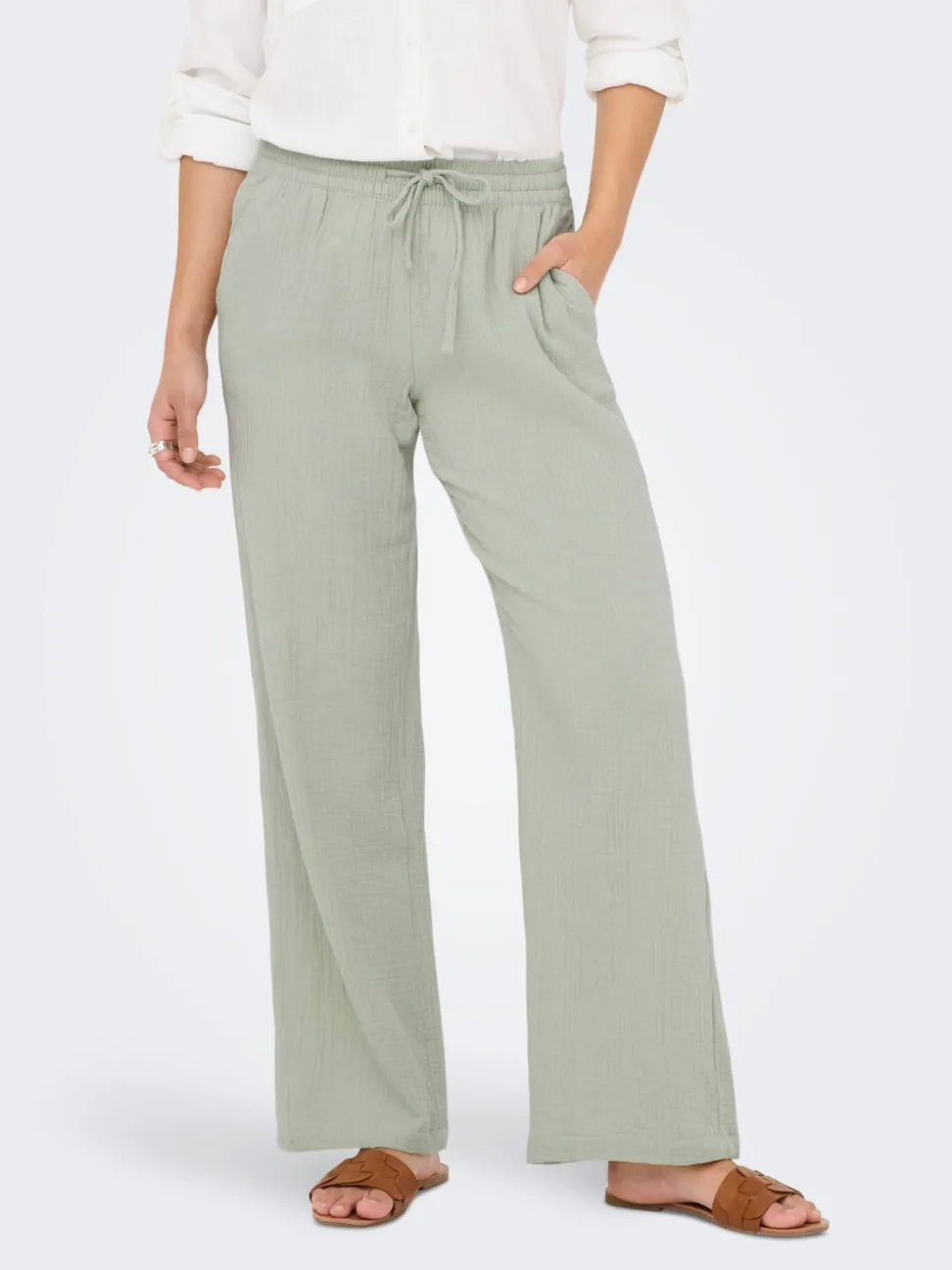 JDYTHEIS Wide Leg Fit Pantalon à jambe large