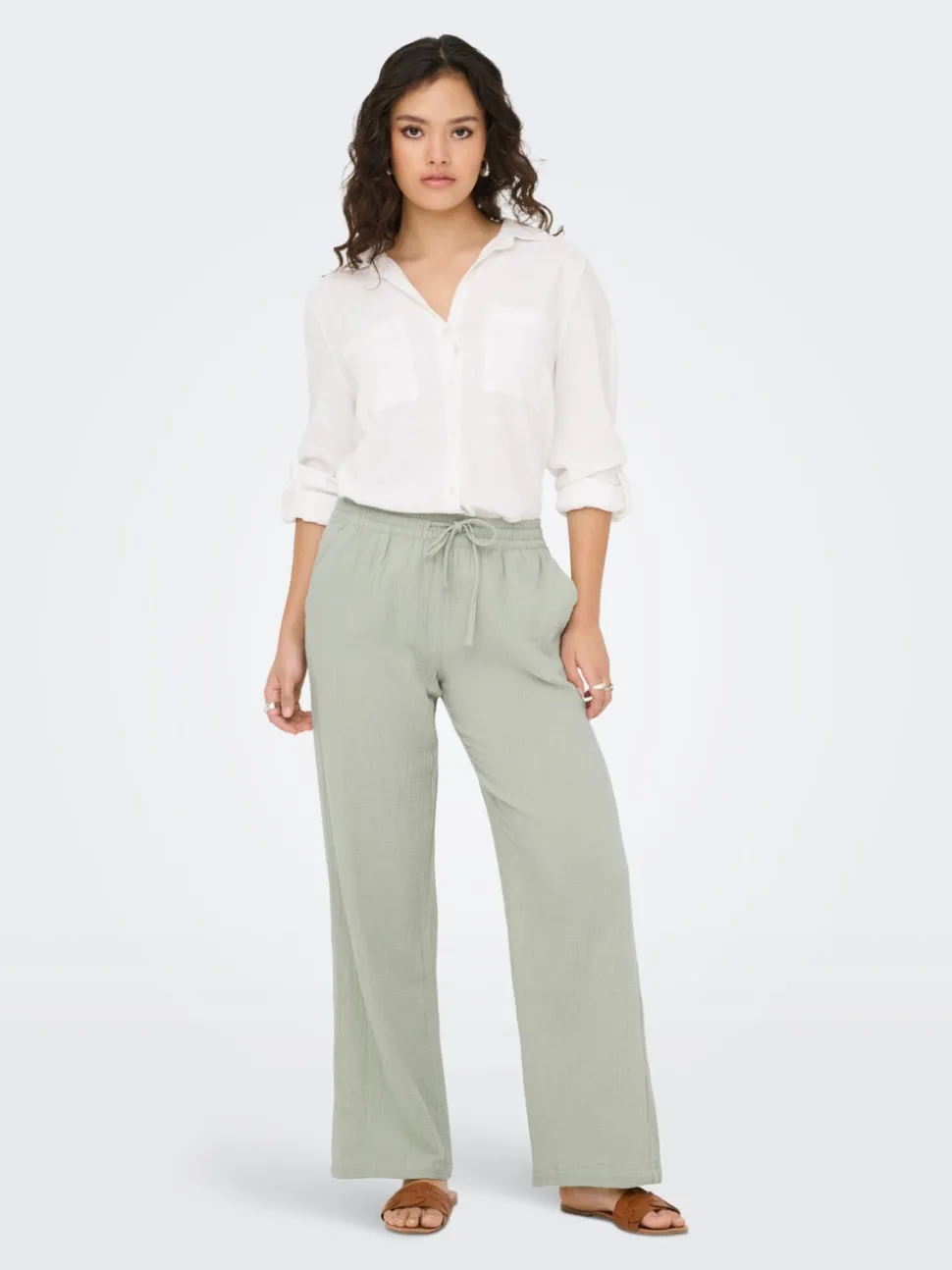 JDYTHEIS Wide Leg Fit Pantalon à jambe large