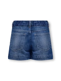 KMGCOMET Taille moyenne Wide Leg Fit Short en denim