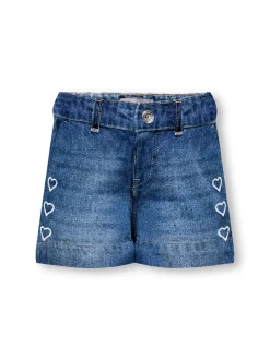 KMGCOMET Taille moyenne Wide Leg Fit Short en denim