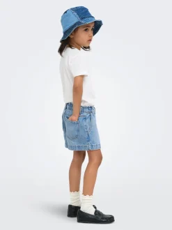 KMGCOMET Taille moyenne Wide Leg Fit Short en denim