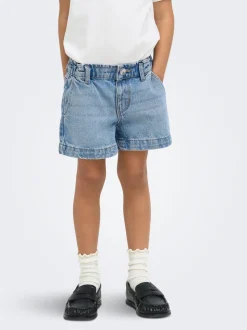 KMGCOMET Taille moyenne Wide Leg Fit Short en denim
