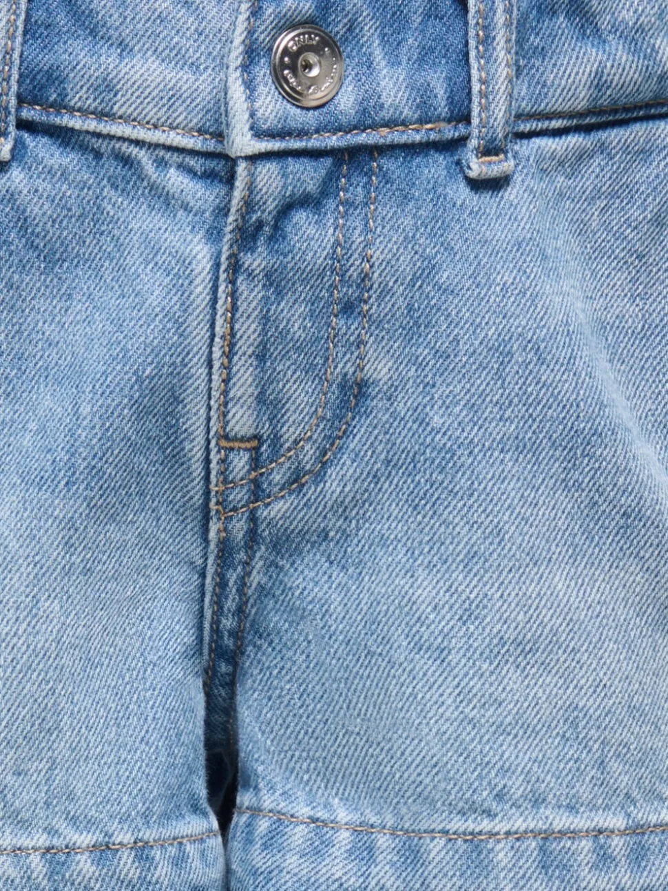 KMGCOMET Taille moyenne Wide Leg Fit Short en denim