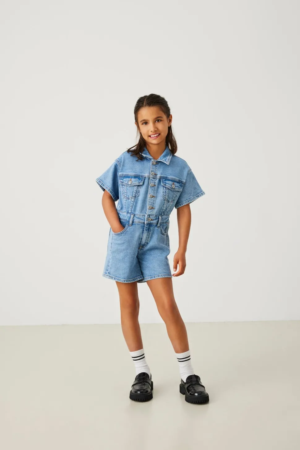 KOGCASTEL Regular Fit Combinaison en jean