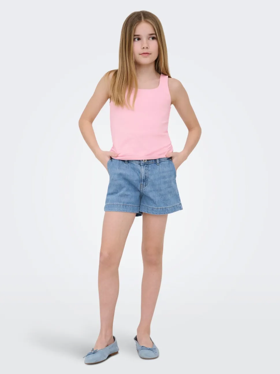 KOGCOMET Taille moyenne Wide Leg Fit Short en denim