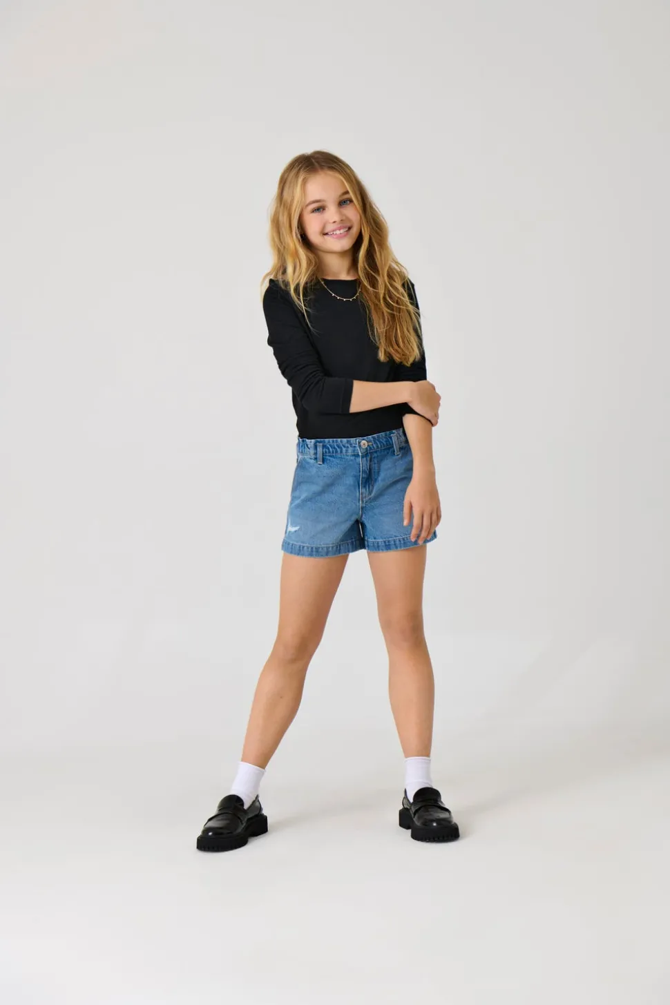 KOGCOMET Taille moyenne Wide Leg Fit Short en denim