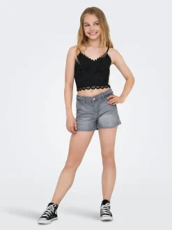 KOGCOMET Wide Leg Fit Short en denim