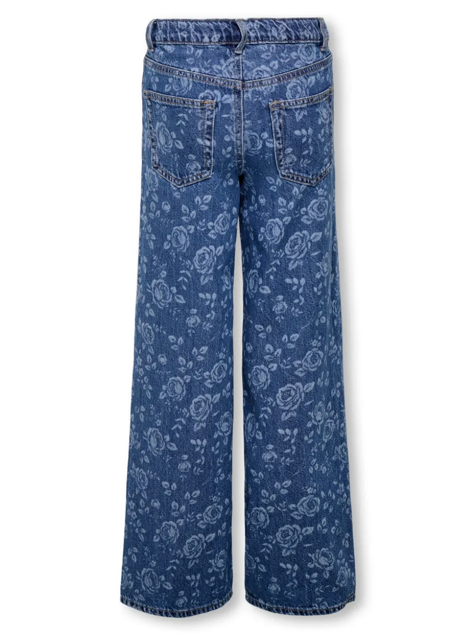KOGHOPE Taille haute Wide Leg Fit Longueur cheville Jeans
