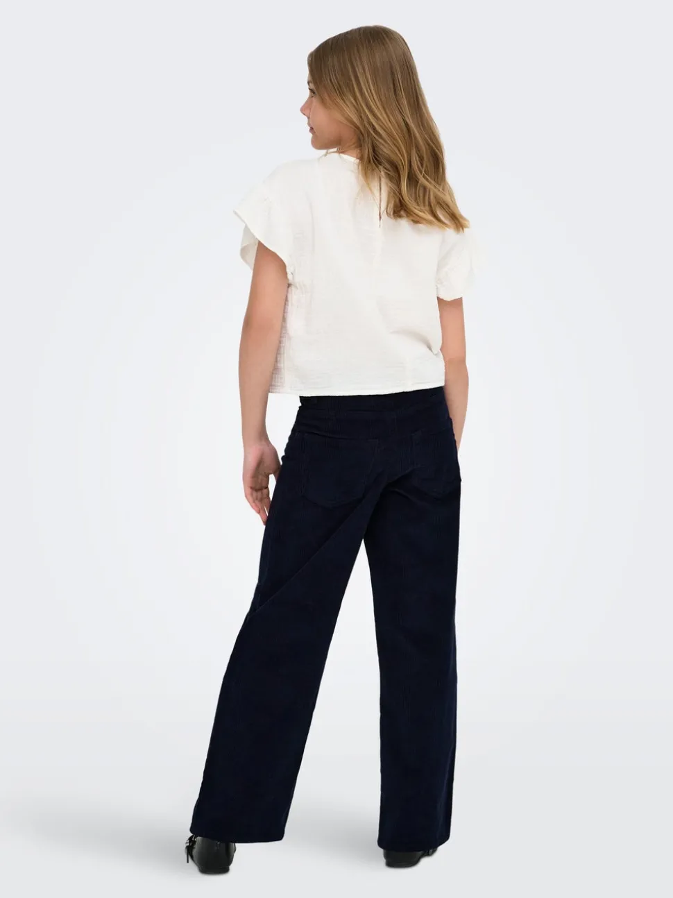KOGHOPE Wide Leg Fit Corduroy Pantalon