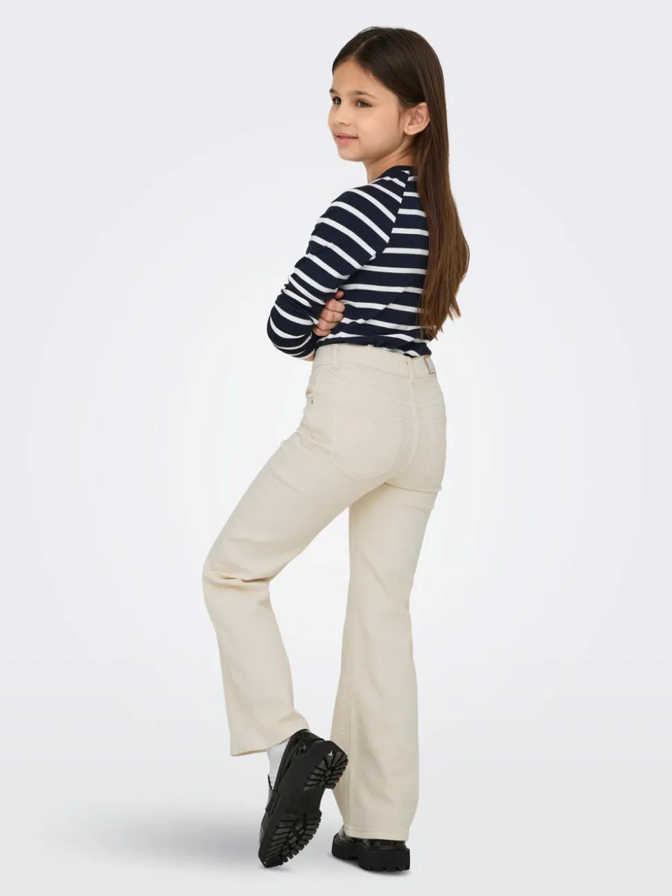 KOGJUICY Taille haute Wide Leg Fit Court Jeans