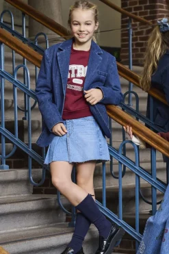 KOGKADIE Jean Jupe en denim Jupe courte