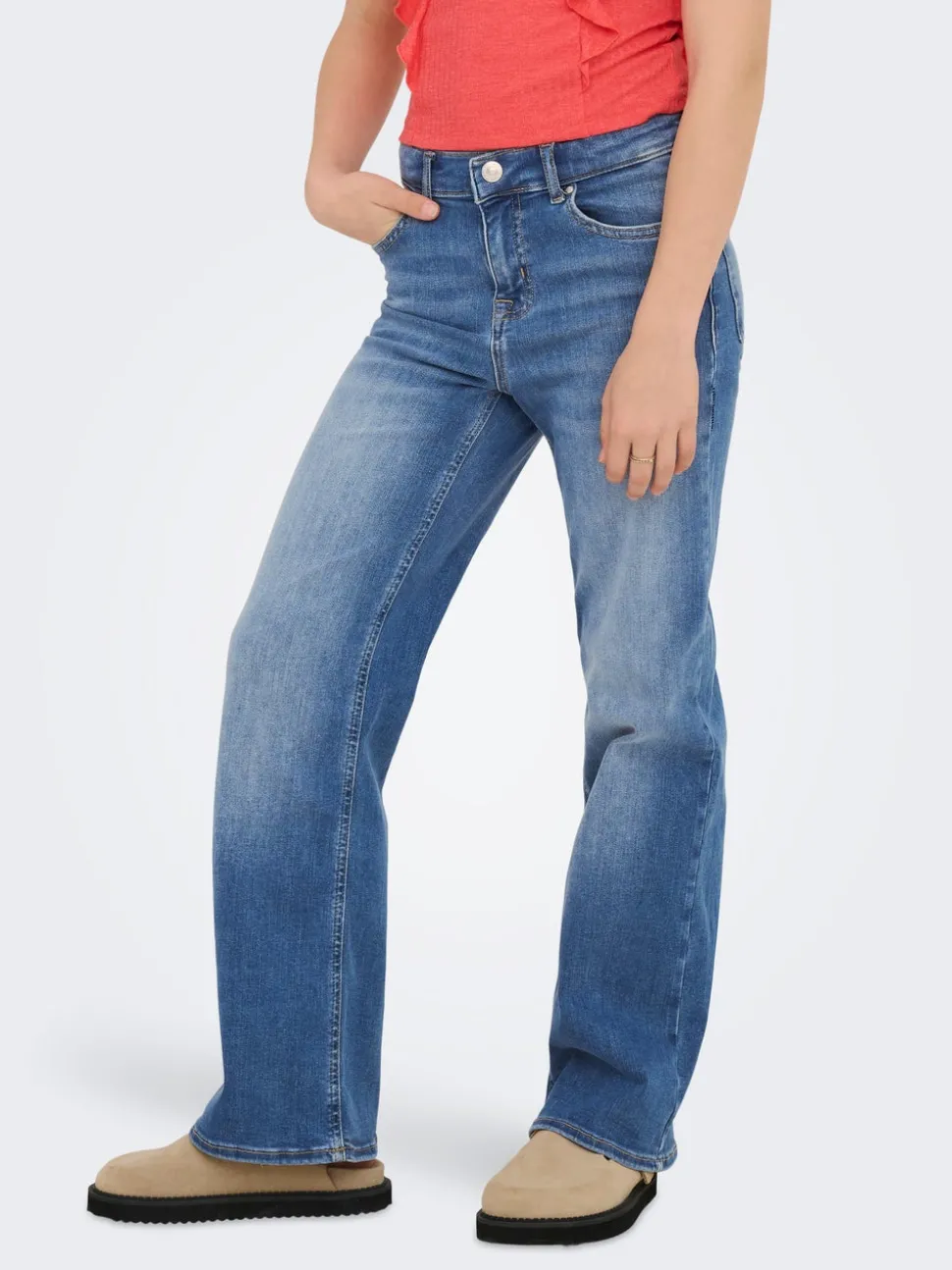 KOGMADISON Taille moyenne Wide Leg Fit Jeans