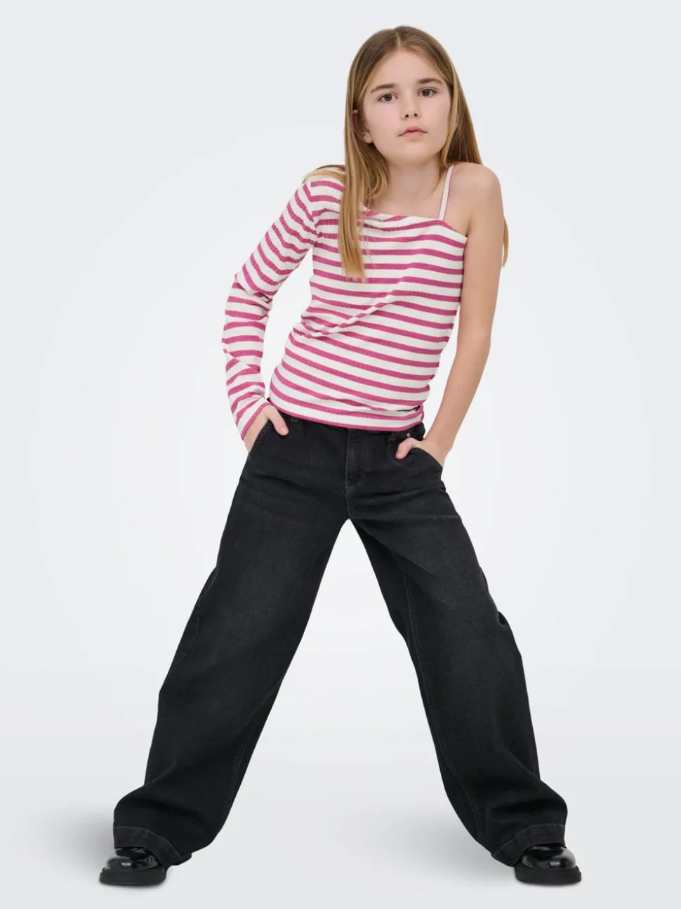 KOGNEW Taille moyenne Wide Leg Fit Jeans