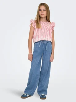 KOGYASMIN Taille moyenne Wide Leg Fit Jeans