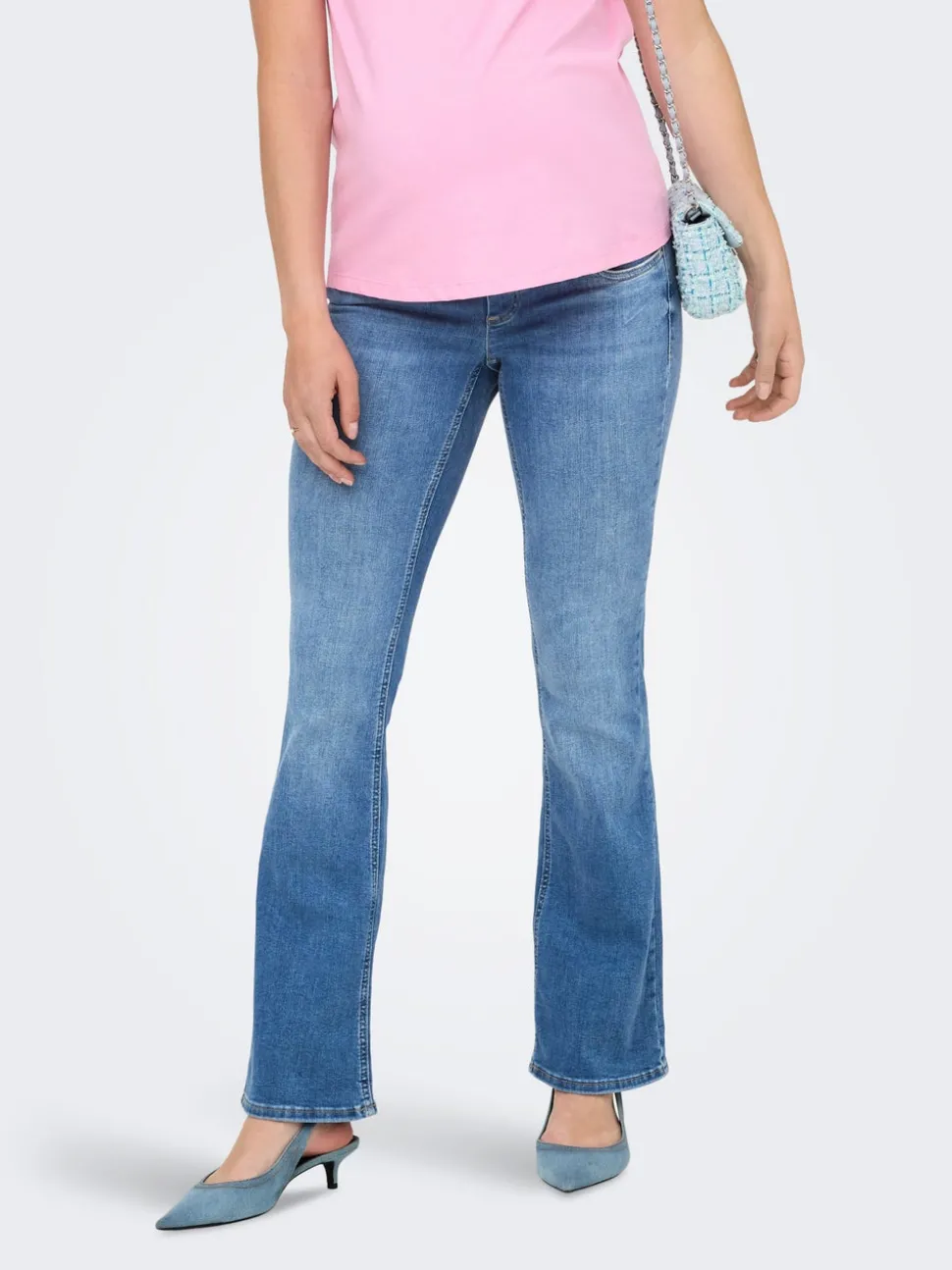 OLMBLUSH Taille moyenne Flared Fit Jeans