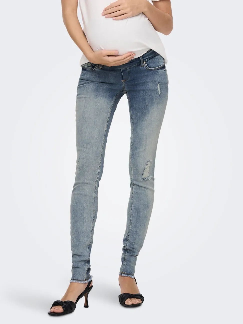OLMBLUSH Taille moyenne Skinny Fit Longueur cheville Jeans