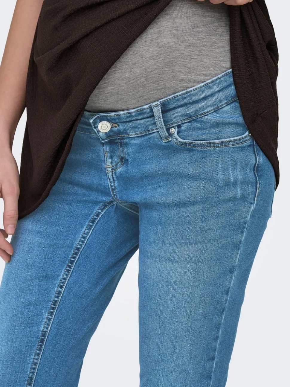 OLMBLUSH Taille moyenne Skinny Fit Longueur cheville Jeans