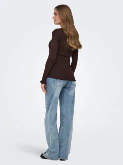 OLMBLUSH Wide Leg Fit Jeans