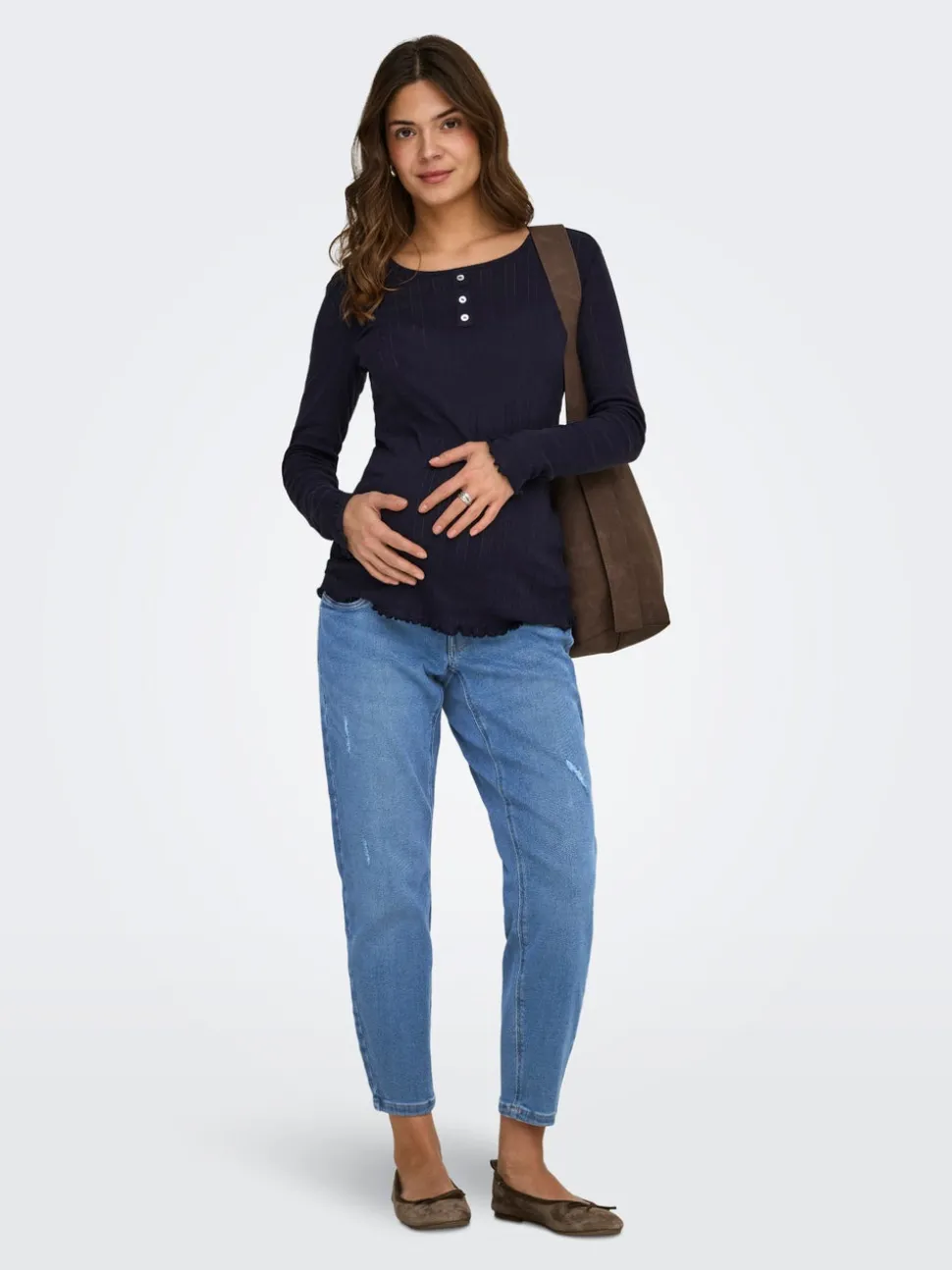 OLMCATWALK Taille haute Mom Fit Longueur cheville Jeans