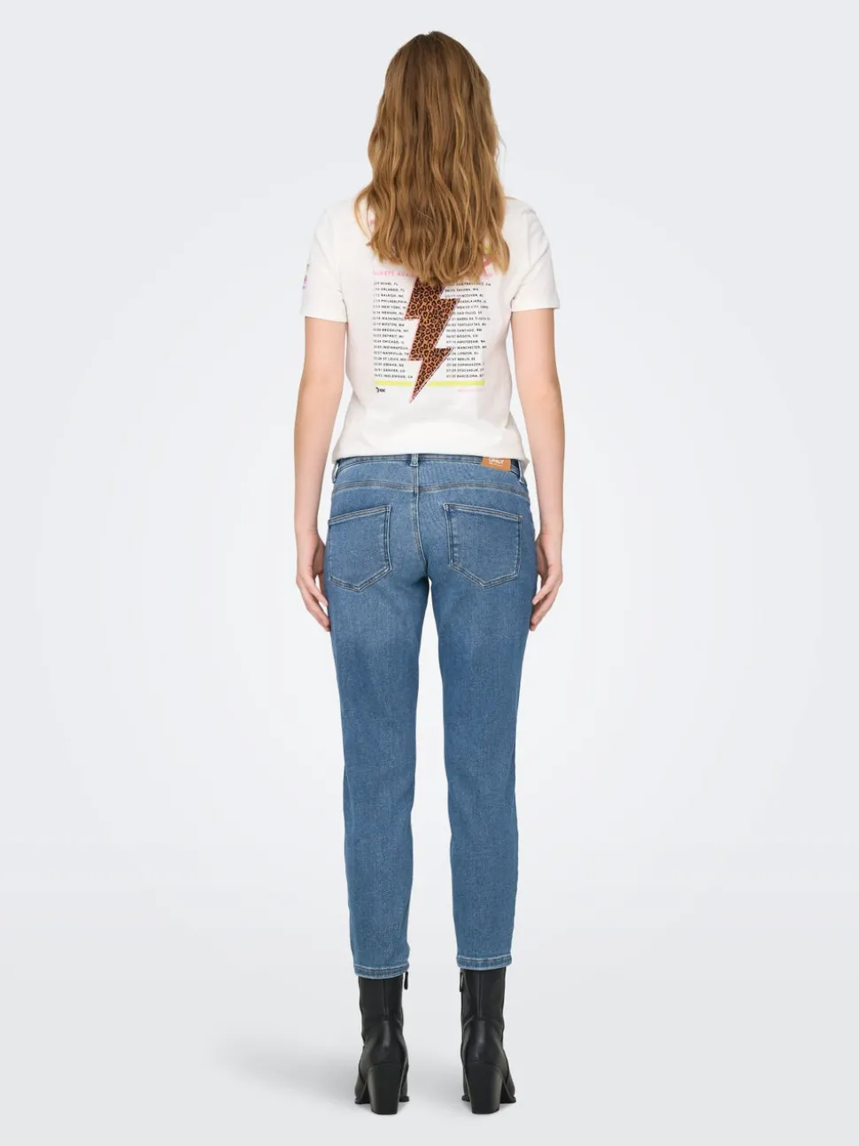 OLMCATWALK Taille haute Mom Fit Longueur cheville Jeans