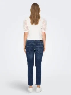 OLMENEDA Taille haute Straight Fit Longueur cheville Jeans
